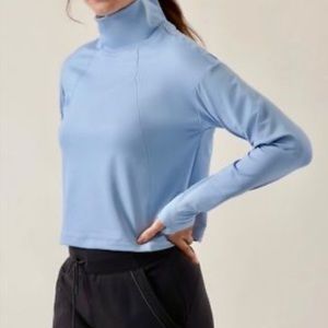 Athleta Whistler Mock Neck Top